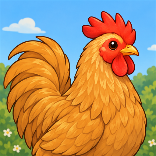 Rex’s Pocket Flock icon: golden Rex against a blue sky.